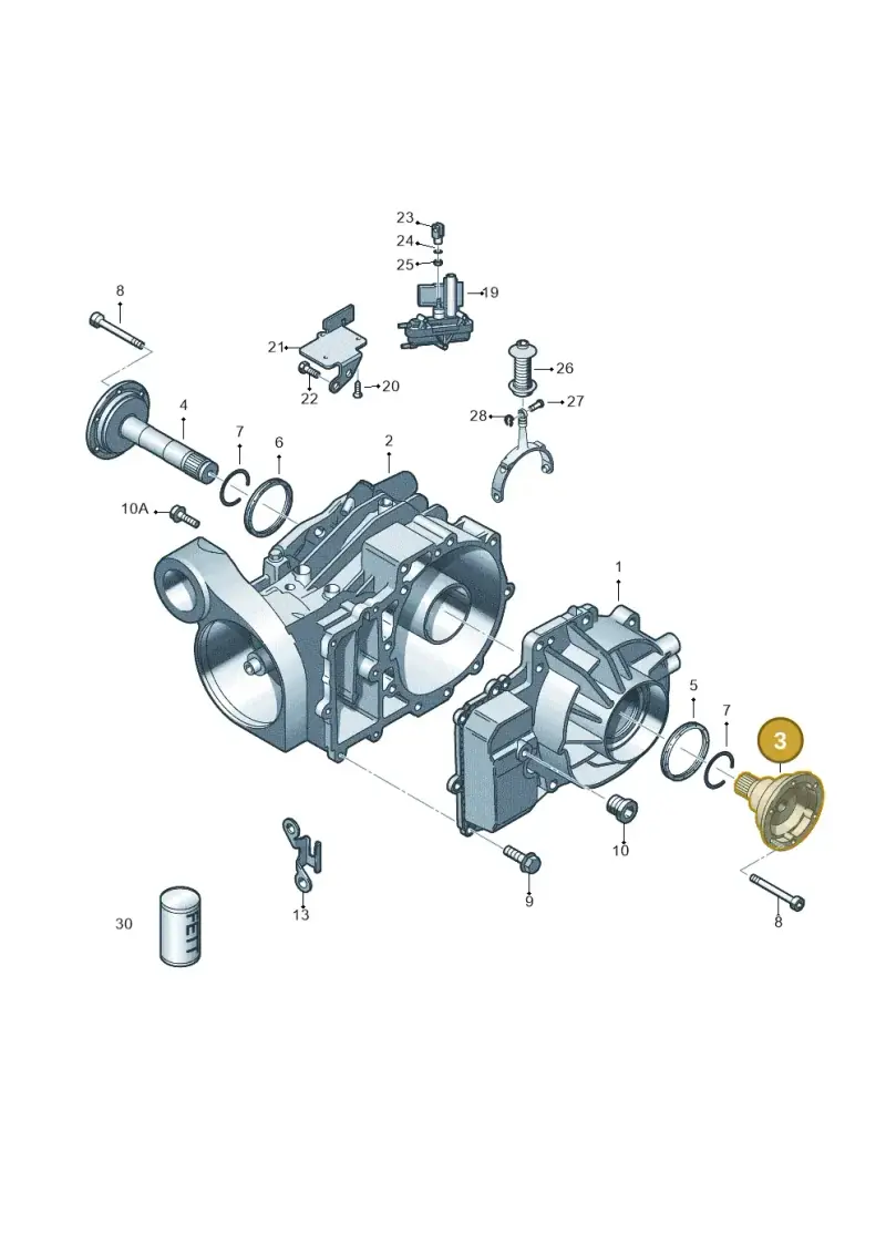 02W525355A — Volkswagen Transport. multivan (2019-2024) diagram 679525110, position 3