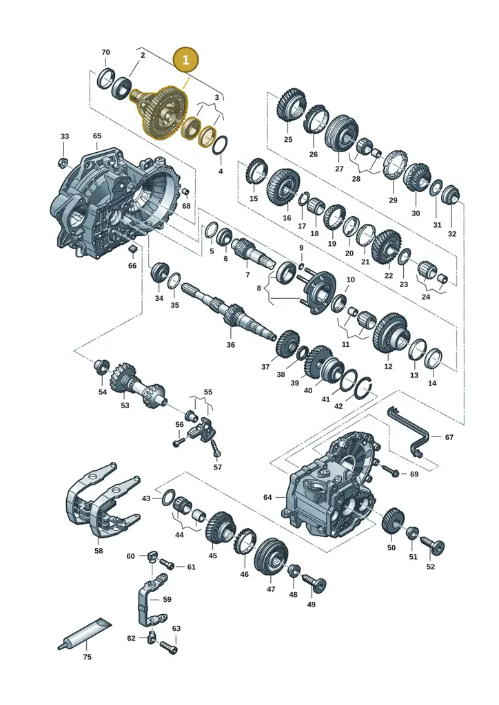 02Z409021AC — Volkswagen Caravelle (2015-2019) diagram 7ep300806, position 1