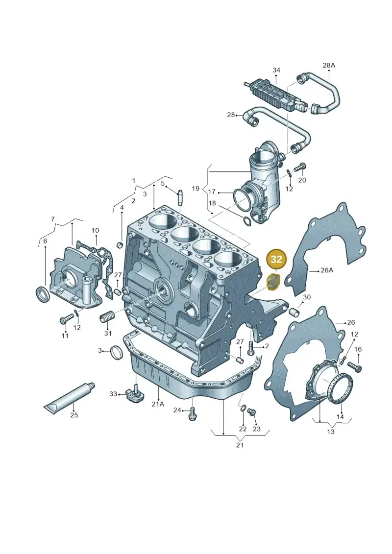 030103037E — Volkswagen POLO (2005-) diagram 474103000, position 32