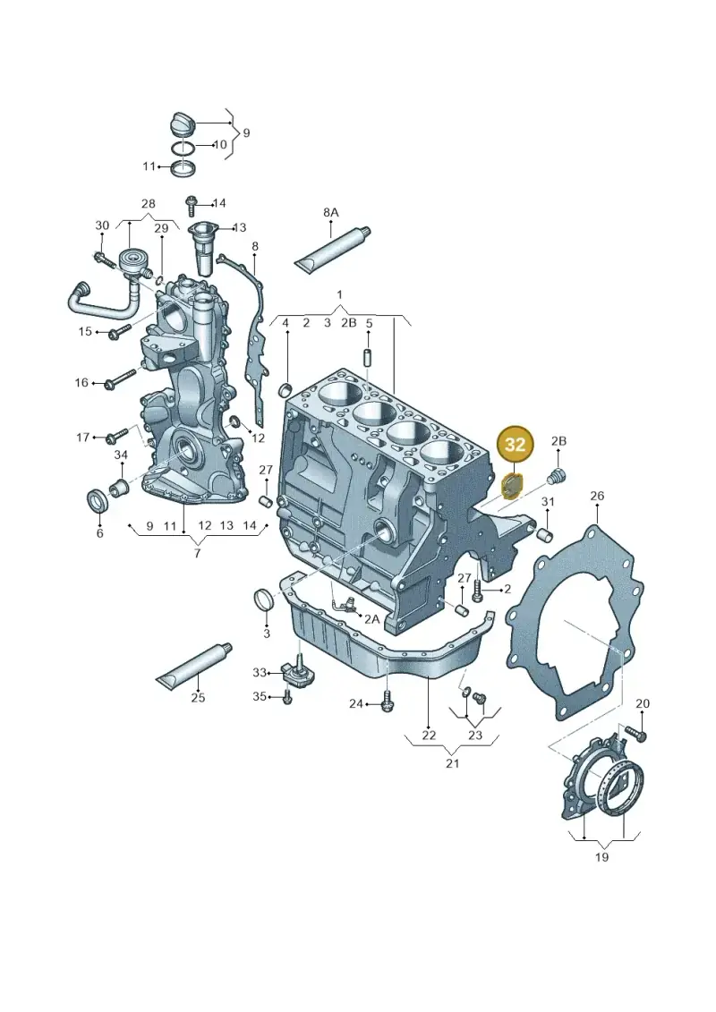 030103037E — Volkswagen Passat estate (2008-2011) diagram 474103050, position 32
