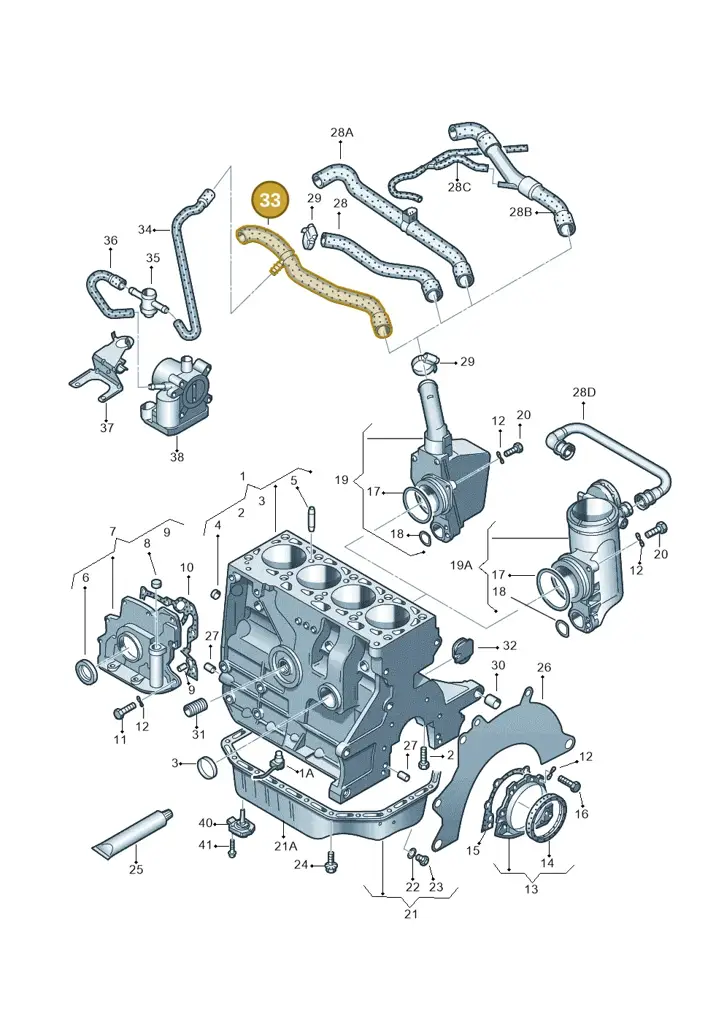 030103474Q — Volkswagen LUPO/3L TDI (2003-2005) diagram 231103050, position 33