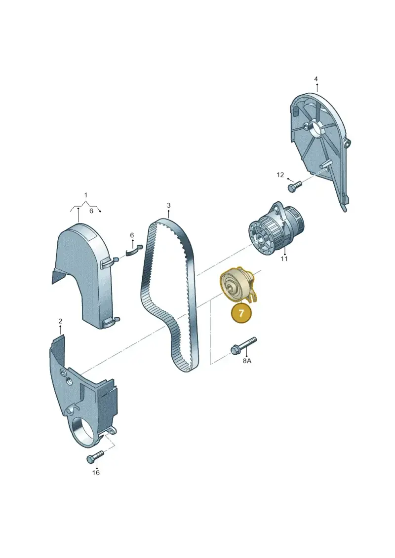 030109243Q — Volkswagen Spacefox (2014-2019) diagram 515109570, position 7