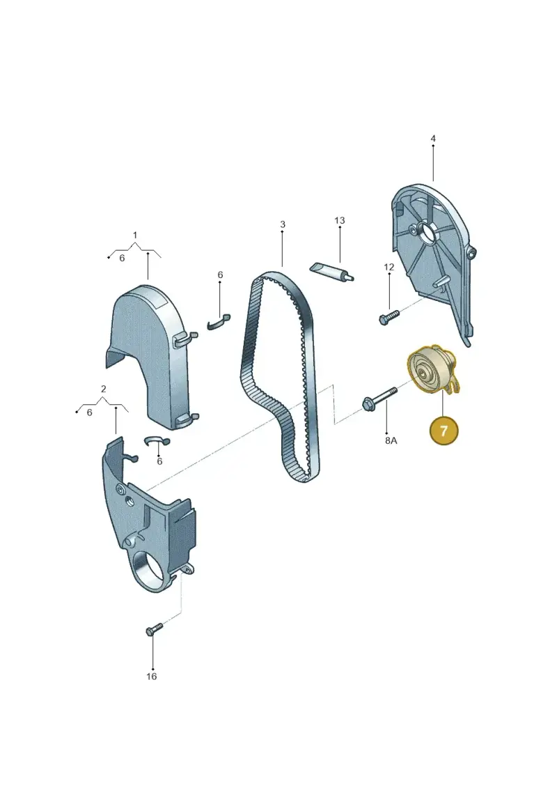 030109243Q — Volkswagen Voyage (2016-2023) diagram 558109500, position 7