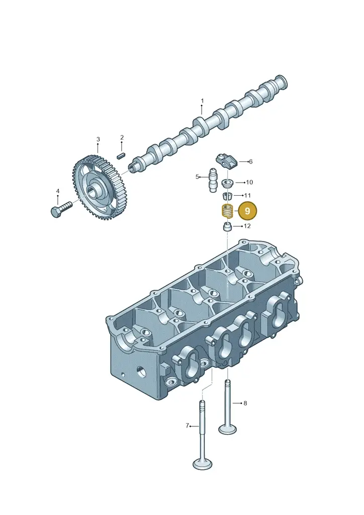 030109623J — Volkswagen Kombi (2011-) diagram 195109150, position 9