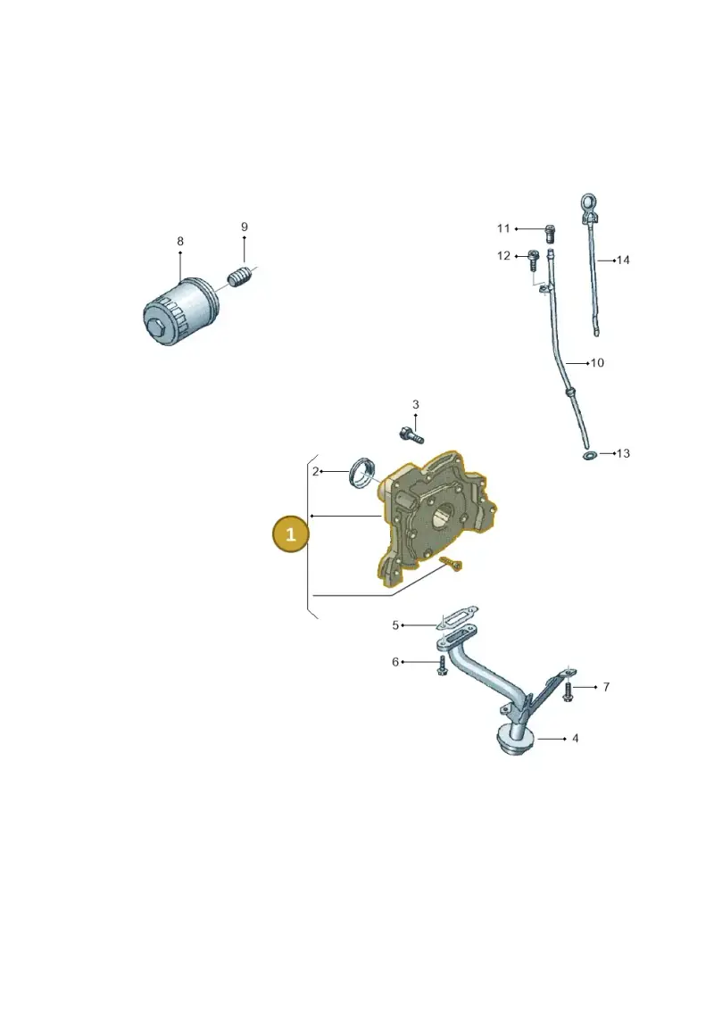 030115105S — Volkswagen Spacefox (2010-2014) diagram 515115050, position 1