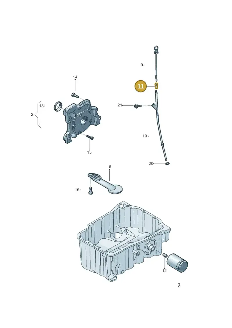 030115636D — Volkswagen Crossfox (2014-2021) diagram 558115050, position 11
