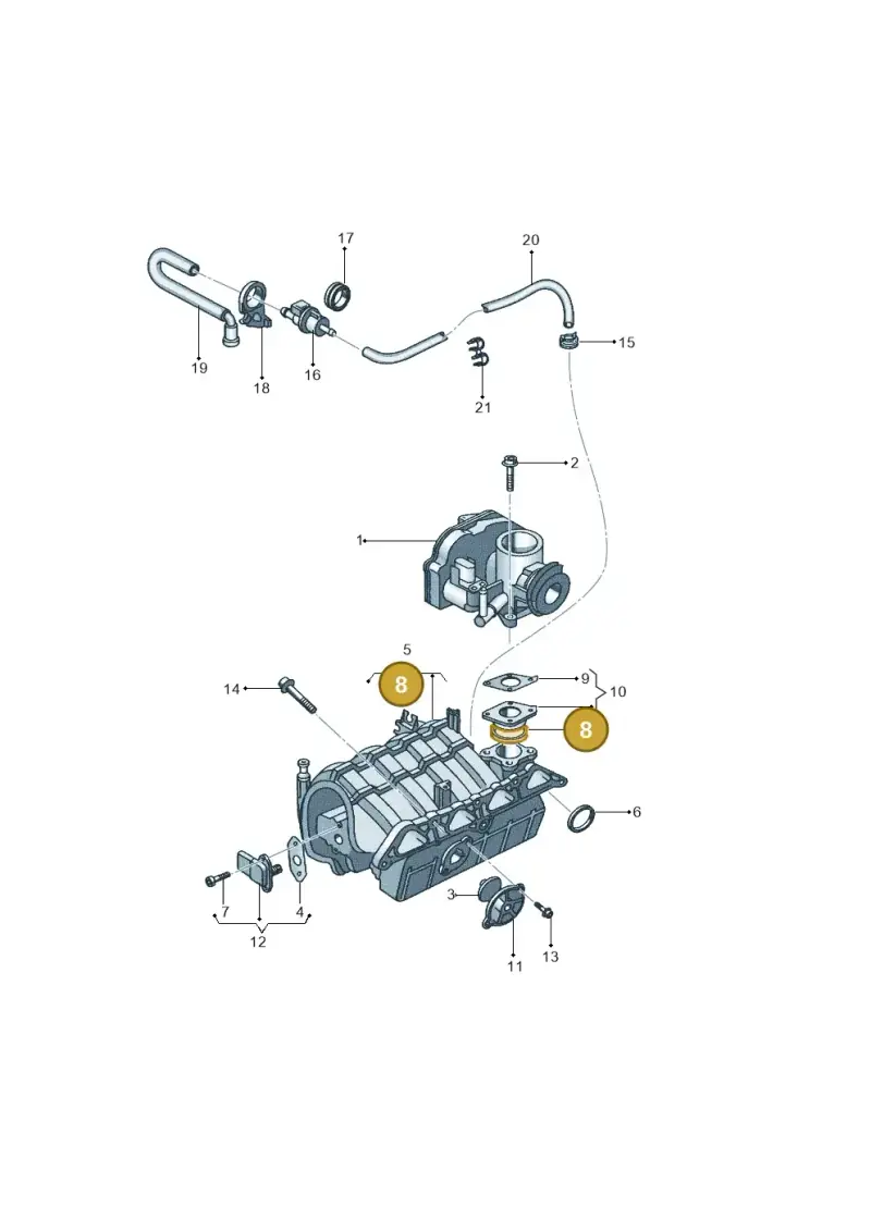 030133073E — Volkswagen Kombi (2011-) diagram 315133160, position 8