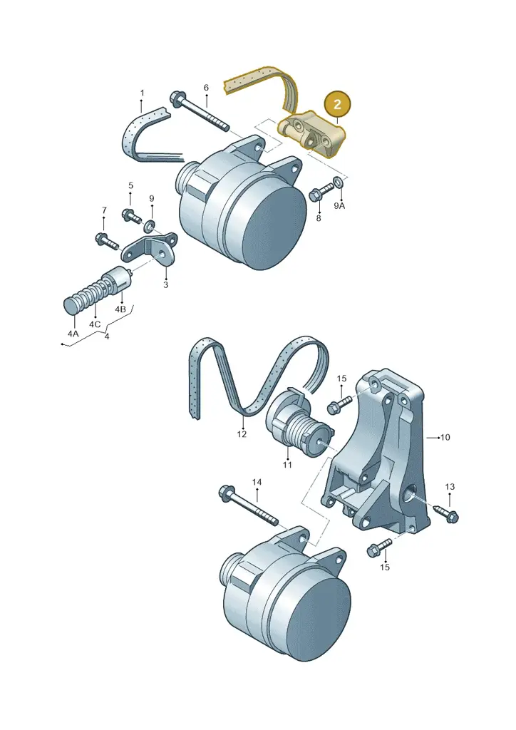 030145169N — Volkswagen Polo (2012-2014) diagram 158903300, position 2