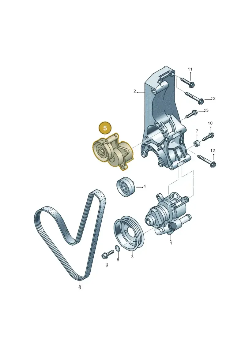 030145299F — Volkswagen Polo (2011-2014) diagram 194145210, position 5