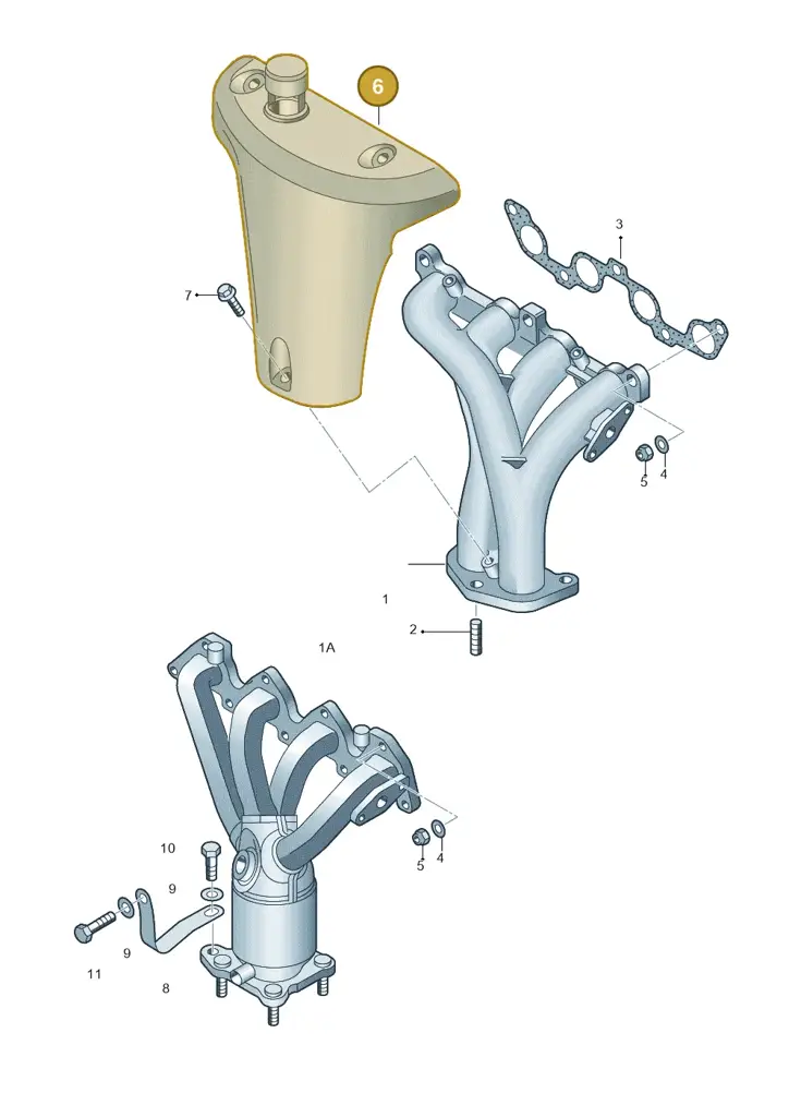 030253041Q — Volkswagen FOX M.05> (2005-) diagram 194253100, position 6