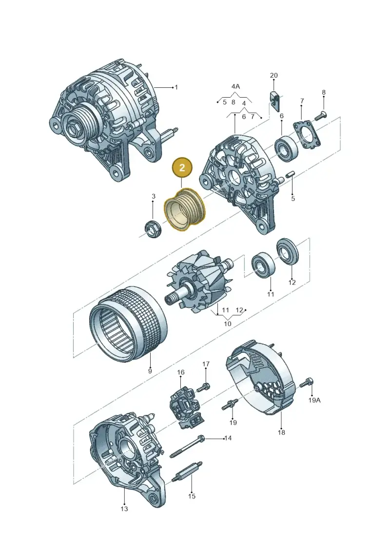 030903119C — Volkswagen FOX                  M.05> (2005-) diagram 388903100, position 2