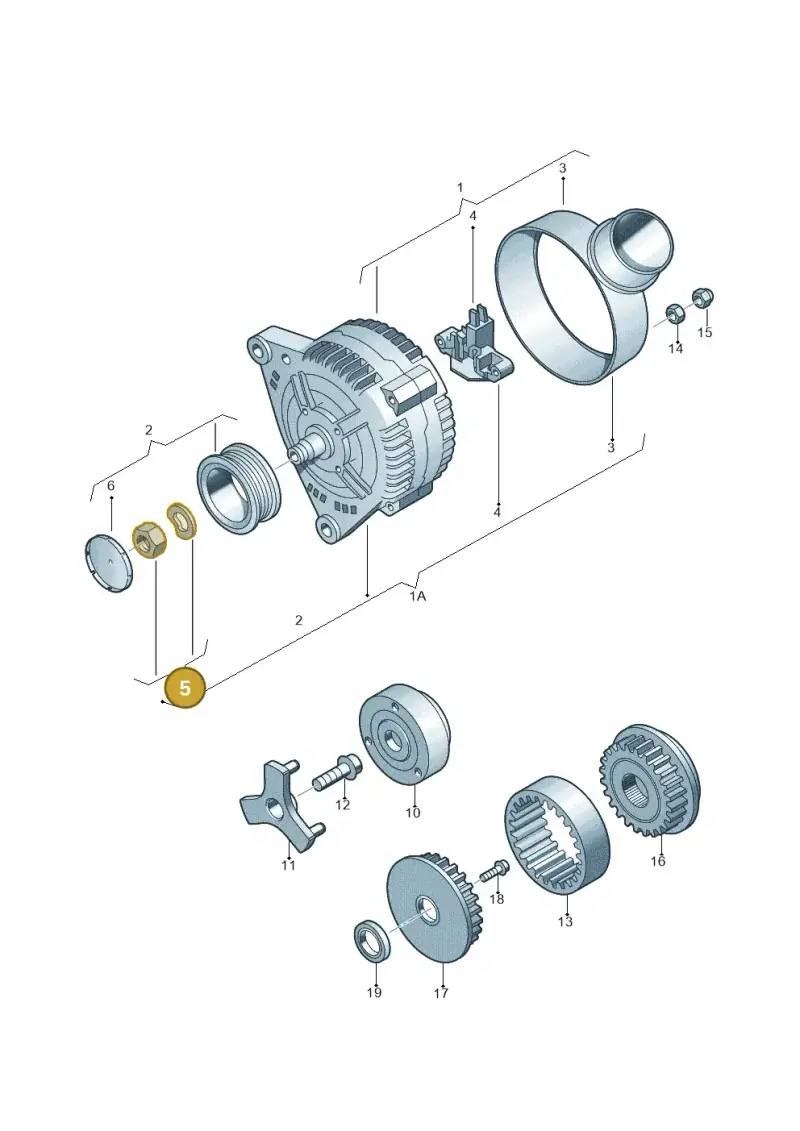 030903181 — Volkswagen Touareg (2005-2006) diagram 274903000, position 5