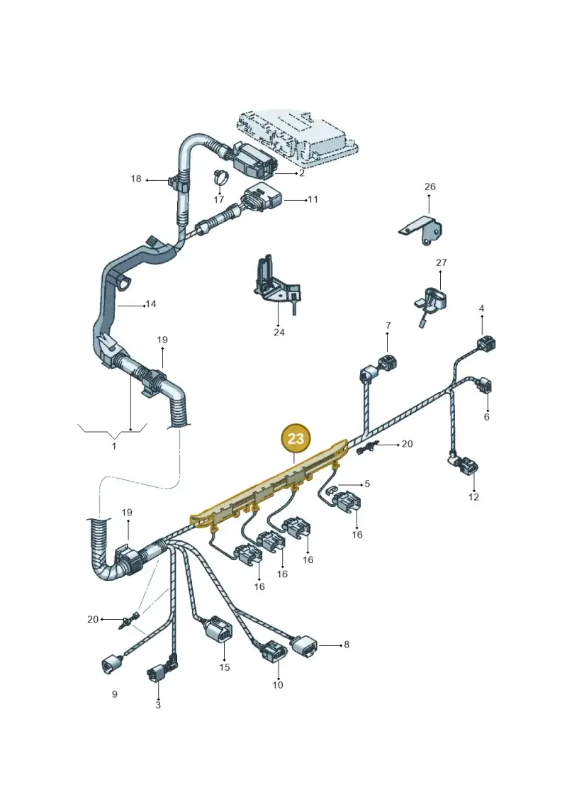 030971824C — Volkswagen Voyage (2011-) diagram 541971040, position 23