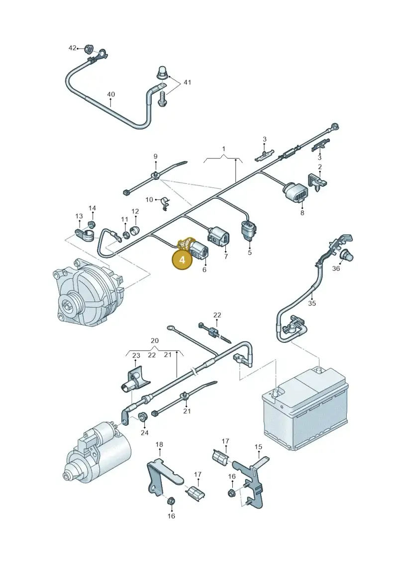 030971921 — Volkswagen T-Roc convertible 1.5 (2019-2024) diagram 813971010, position 4