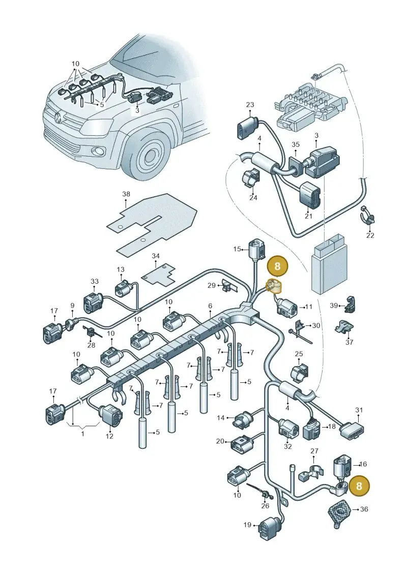 030971921 — Volkswagen Amarok twin cab (2022-) diagram 894971050, position 8