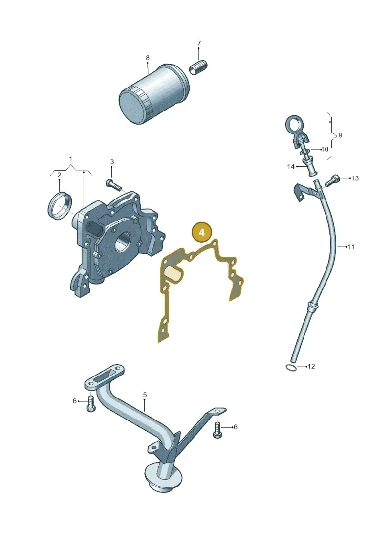 032103161K — Volkswagen Polo (2012-2014) diagram 729115030, position 4