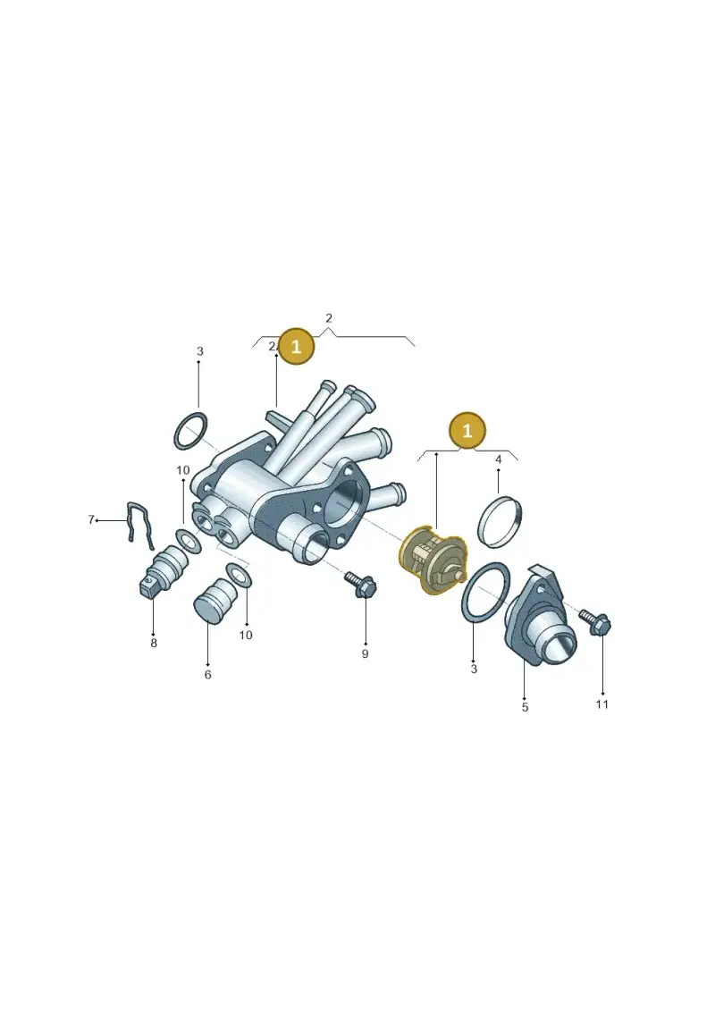 032121110B — Volkswagen FOX                  M.05> (2005-) diagram 303121300, position 1