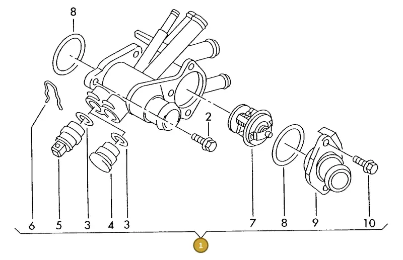 032121111BB — Volkswagen OTTO-IND.-MOT.         77> (1977-) diagram 421121400, position 1