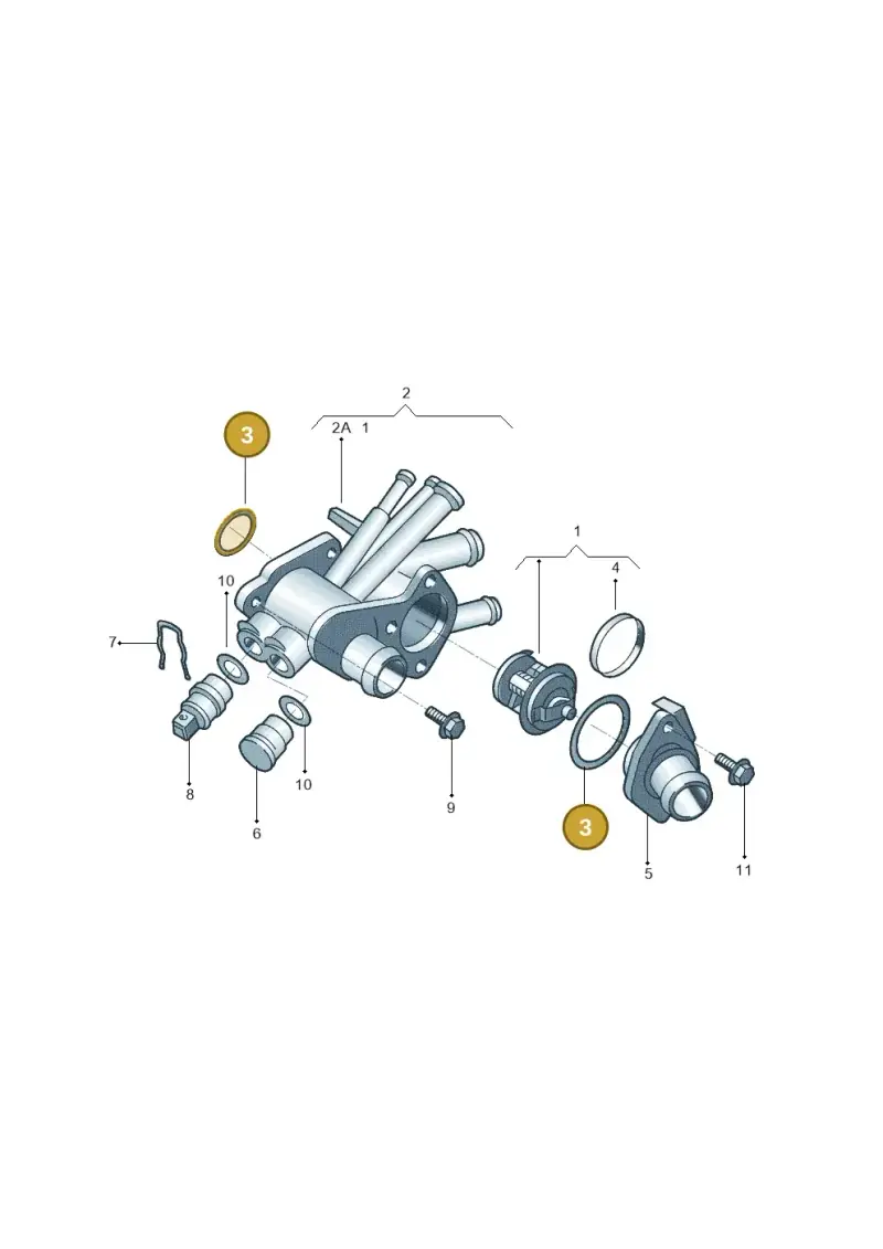 032121119J — Volkswagen Polo (2011-2014) diagram 303121300, position 3