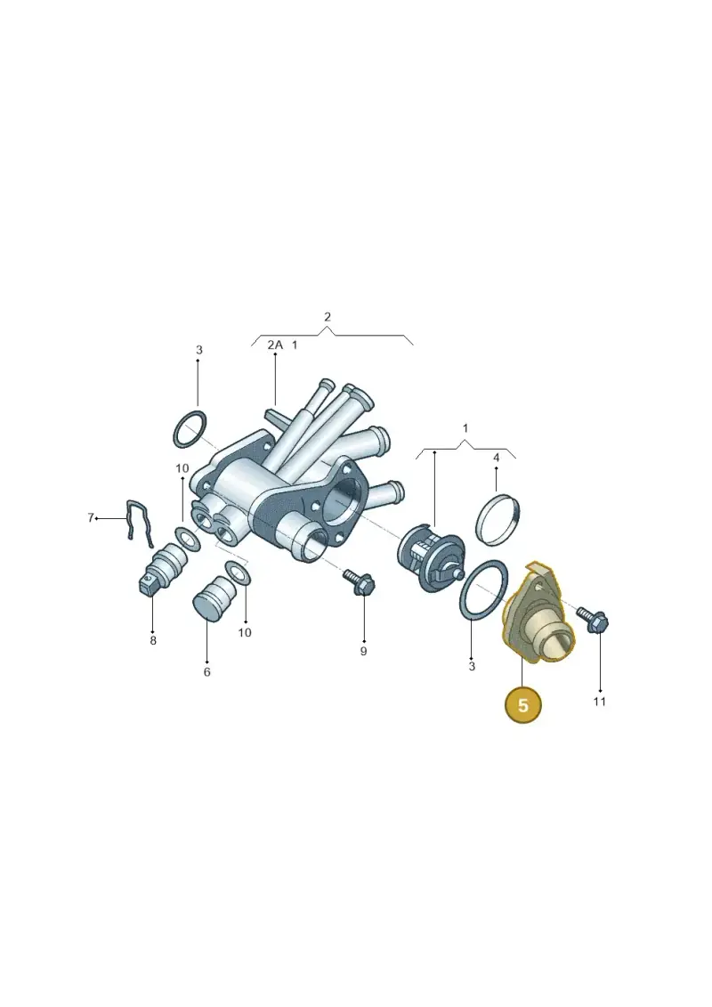 032121121K — Volkswagen Polo (2011-2014) diagram 303121300, position 5