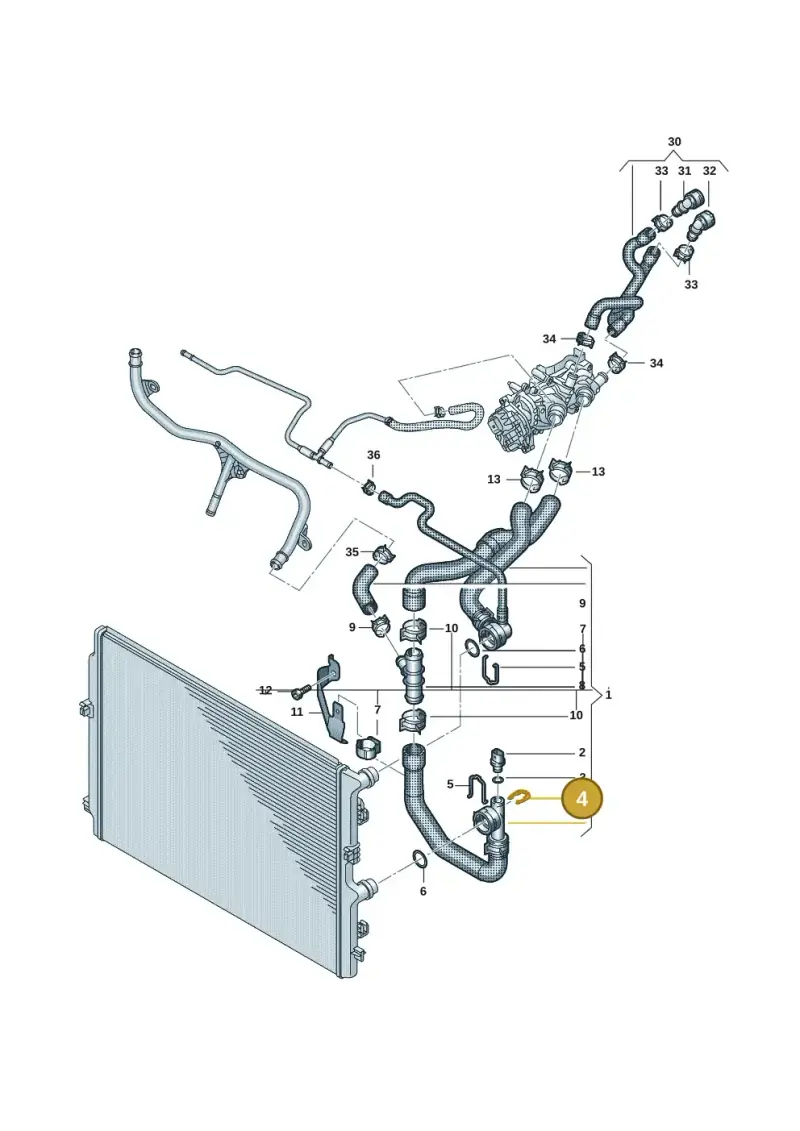 032121142 — Volkswagen Passat estate (2023-) diagram 2f0121320, position 4