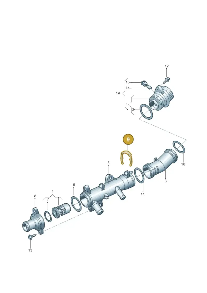 032121142D — Volkswagen Kombi (2011-) diagram 377121000, position 9