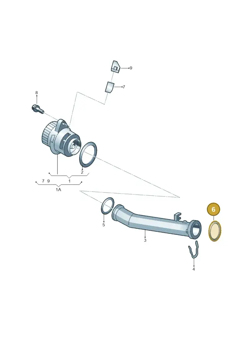 032121666 — Volkswagen Polo (2011-2014) diagram 303121050, position 6