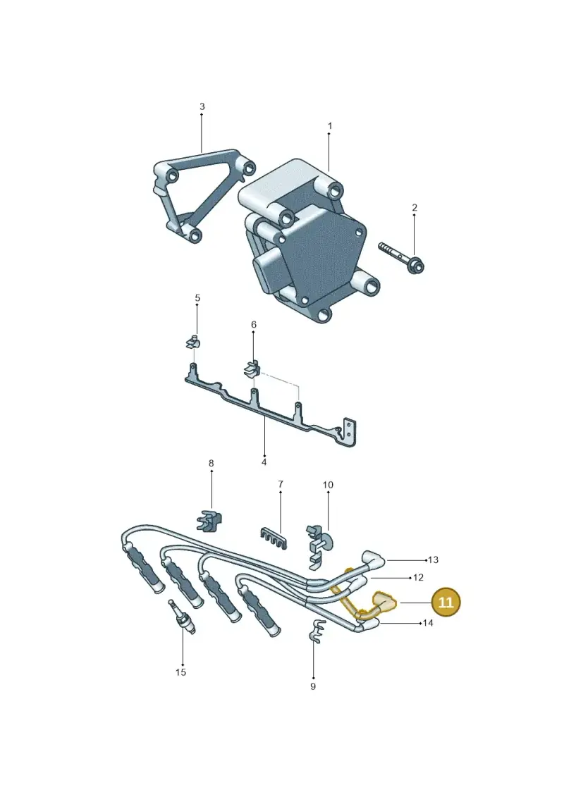 032905430K — Volkswagen Voyage (2016-2023) diagram 388905000, position 11
