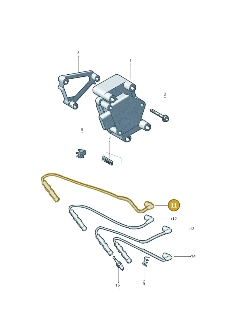 032905430K — Volkswagen Saveiro (2013-) diagram 553905010, position 11