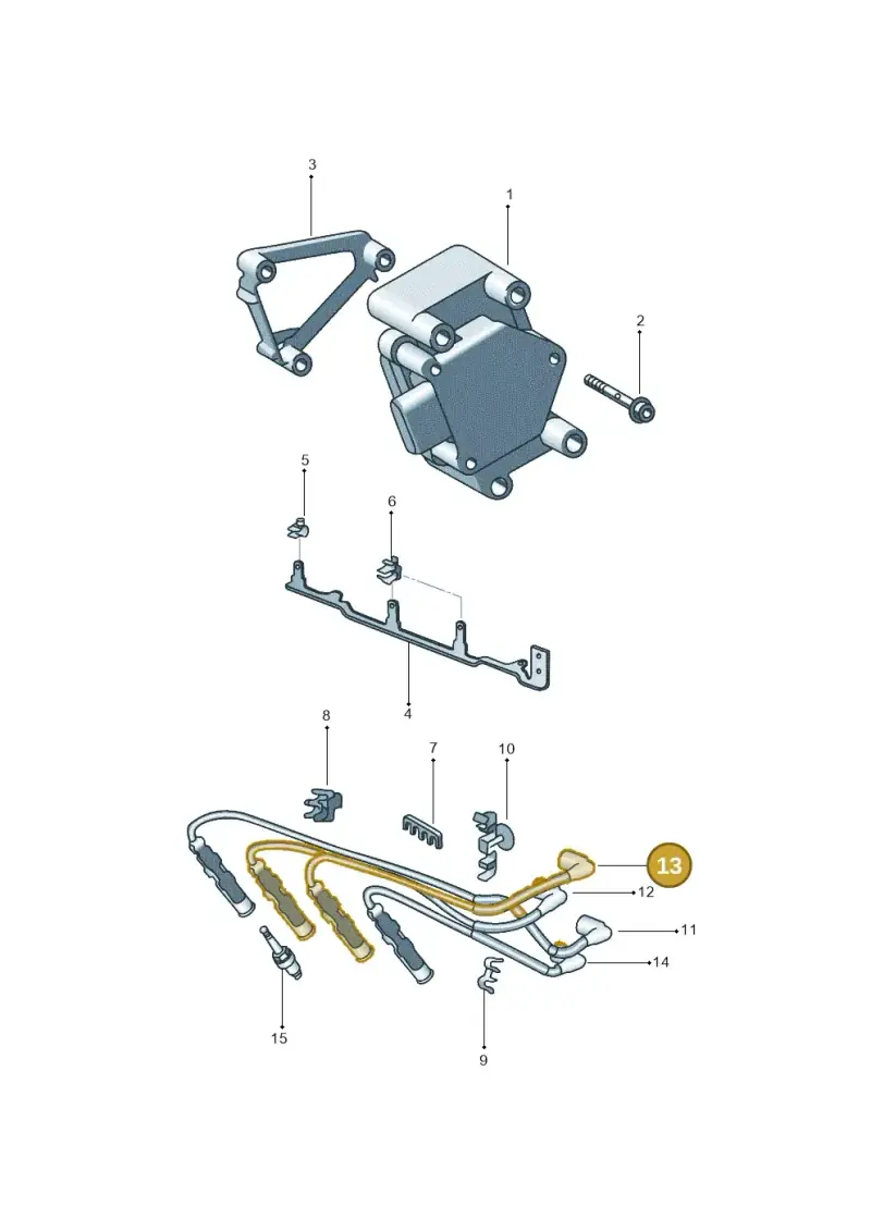 032905430M — Volkswagen Voyage (2016-2023) diagram 388905000, position 13