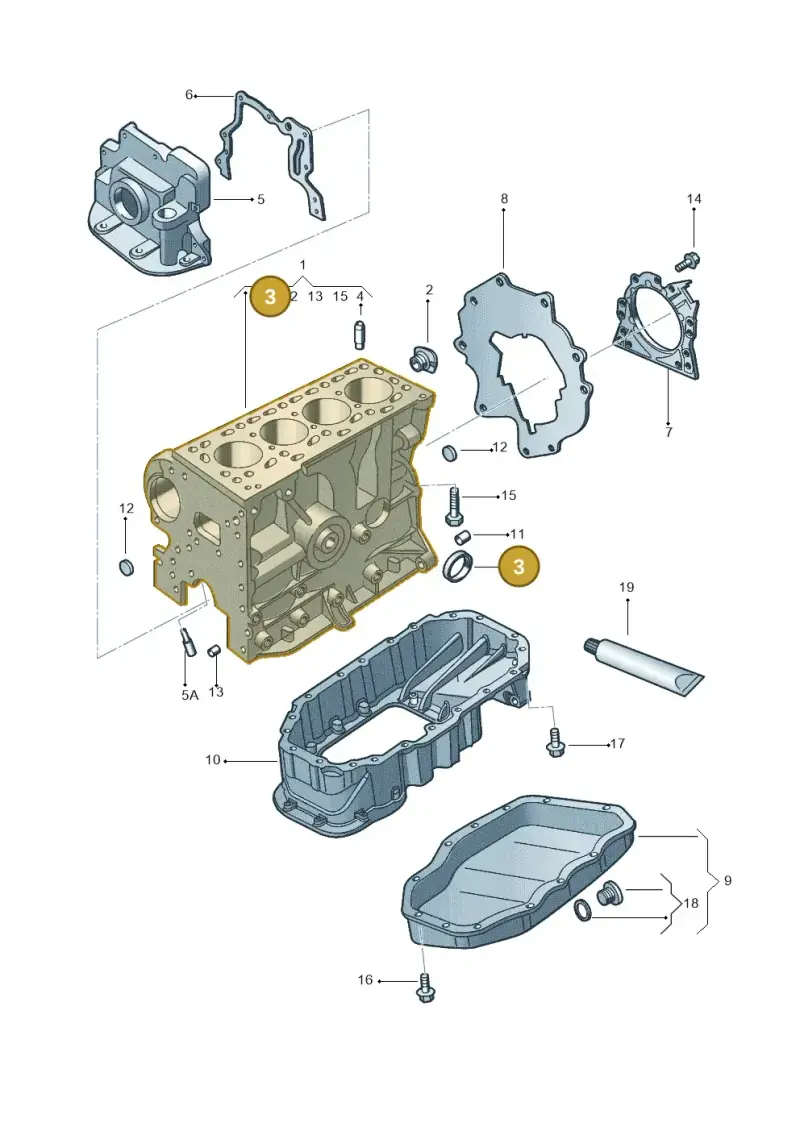 034103113B — Volkswagen Kombi (2011-) diagram 315103070, position 3