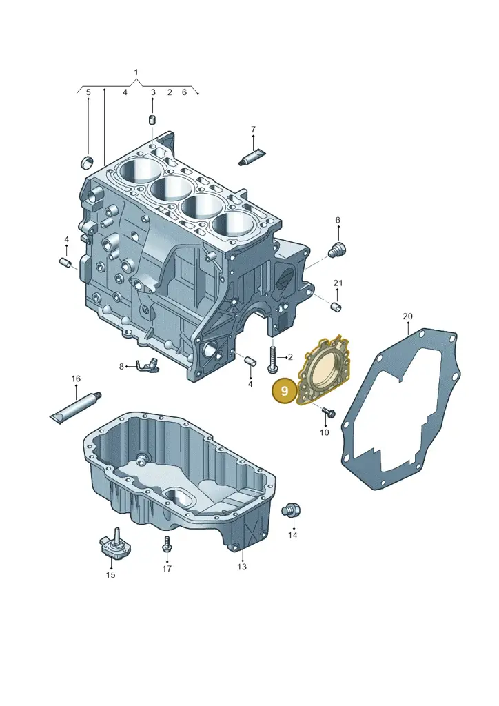 036103171B — Volkswagen Beetle (2016-2019) diagram 689103050, position 9