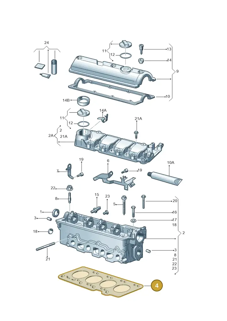 036103383AF — Volkswagen FOX 04> (2003-) diagram 303103360, position 4