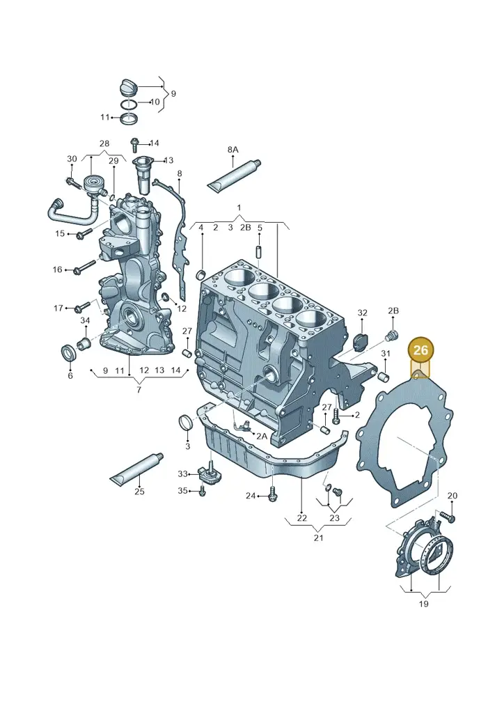 036103551S — SEAT Altea XL (2013-) diagram 474103050, position 26