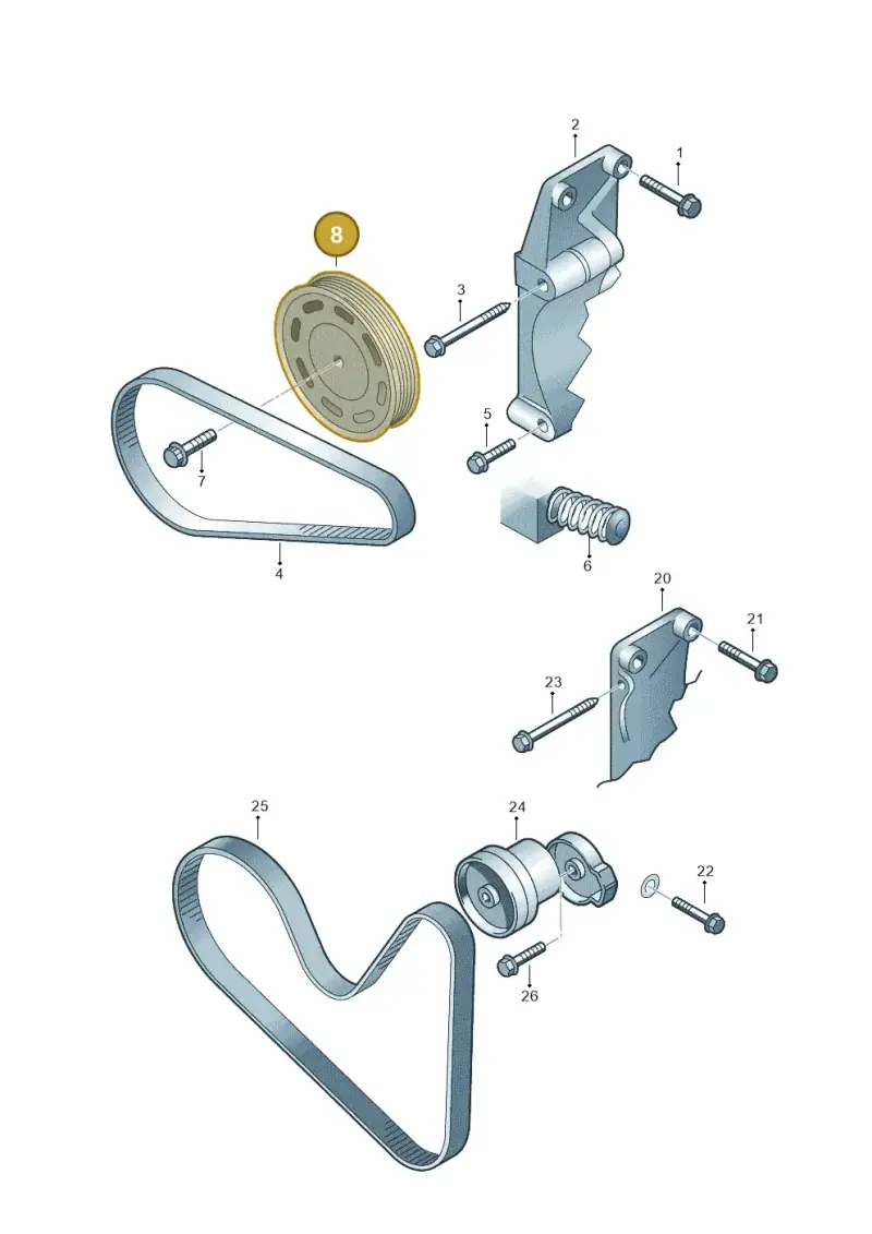 036105255C — Volkswagen LUPO/3L TDI (2003-2005) diagram 210903400, position 8