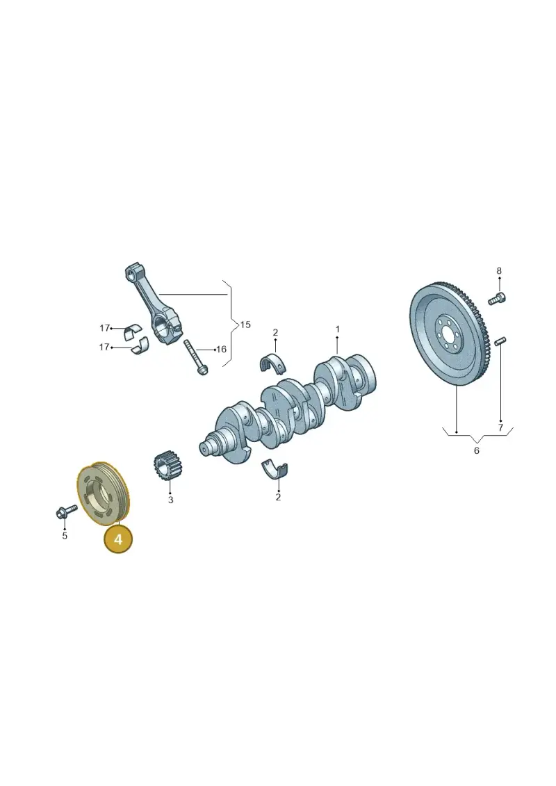 036105255C — Volkswagen Golf Plus (2011-2014) diagram 729105030, position 4