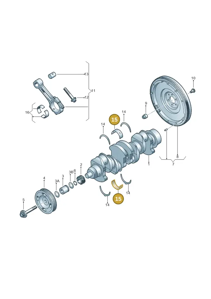036105561CGLB — Volkswagen Beetle (2016-2019) diagram 775105200, position 15