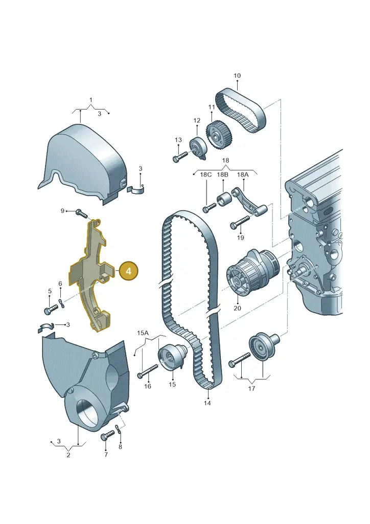 036109170K — Volkswagen Polo (2012-2014) diagram 194109520, position 4