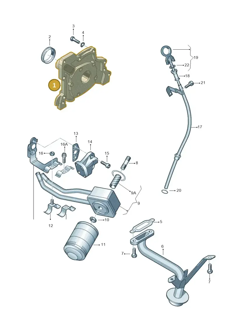 036115105D — Volkswagen LUPO/3L TDI (2003-2005) diagram 194115070, position 1