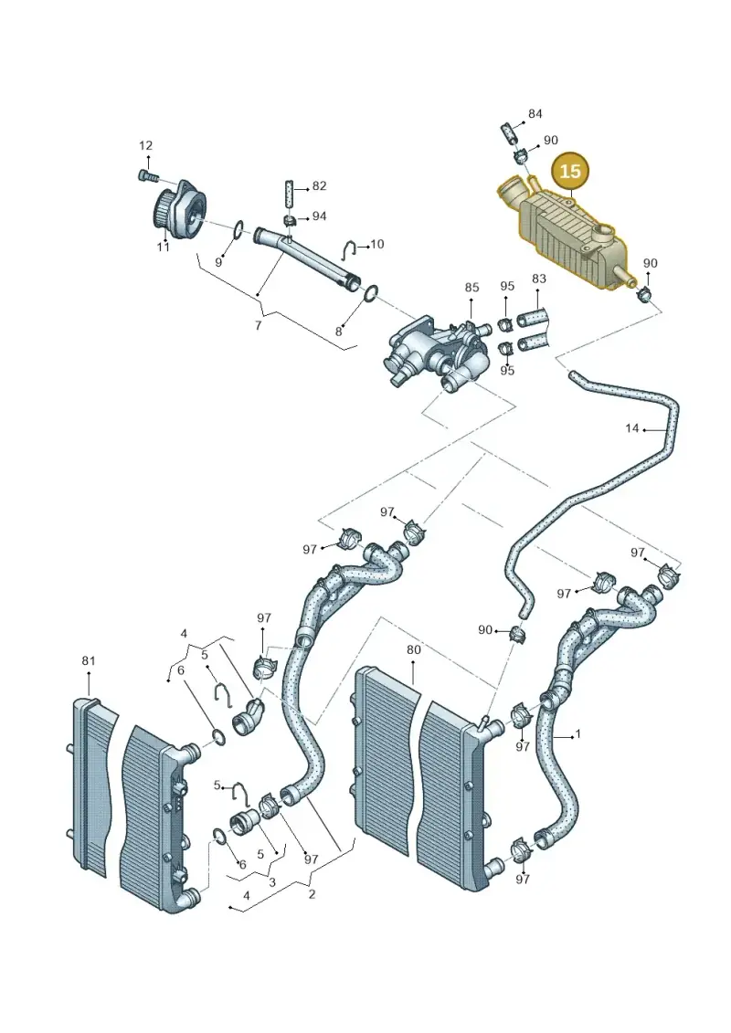 036121188B — Volkswagen Polo (2012-2014) diagram 672121200, position 15
