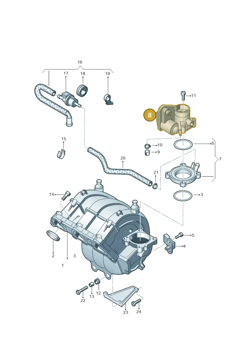 036133062L — Volkswagen POLO (2001-2005) diagram 253133200, position 8