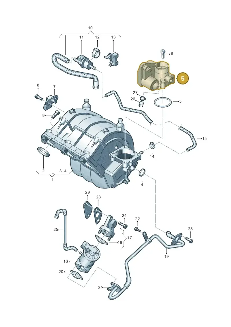 036133062L — Volkswagen POLO (2001-2005) diagram 253133250, position 5