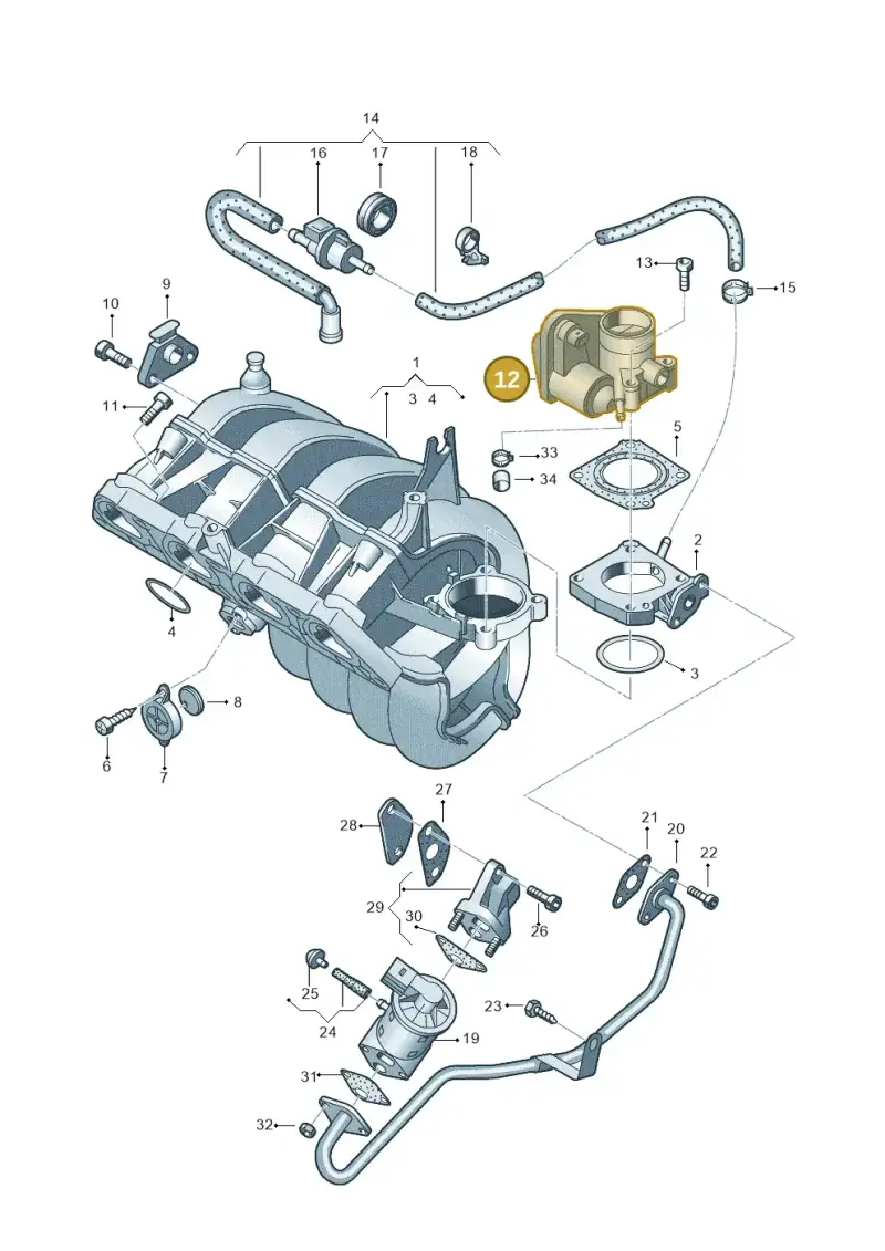 036133062L — Volkswagen POLO (2001-2005) diagram 253133300, position 12