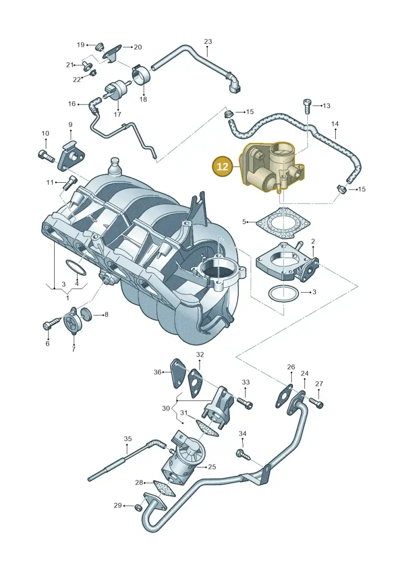 036133062L — Volkswagen New Beetle             06> (2005-) diagram 269133100, position 12