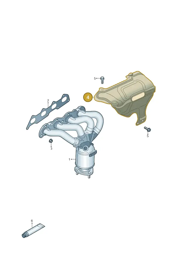 036253041CS — Volkswagen Jetta 1.6 (2014-2018) diagram 873253200, position 4