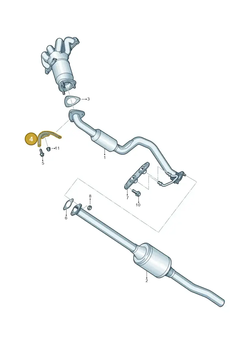 036253197M — Volkswagen Golf Plus (2011-2014) diagram 649253500, position 4