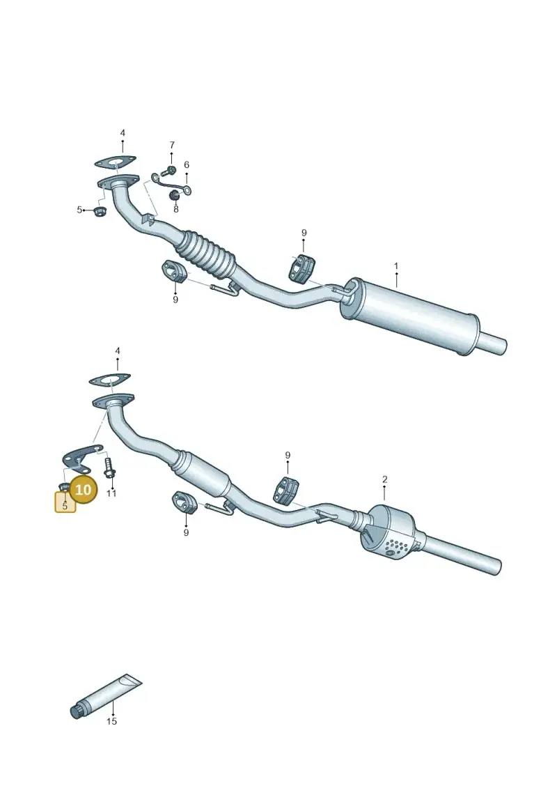 036253197M — Volkswagen Polo (2012-2014) diagram 747253500, position 10