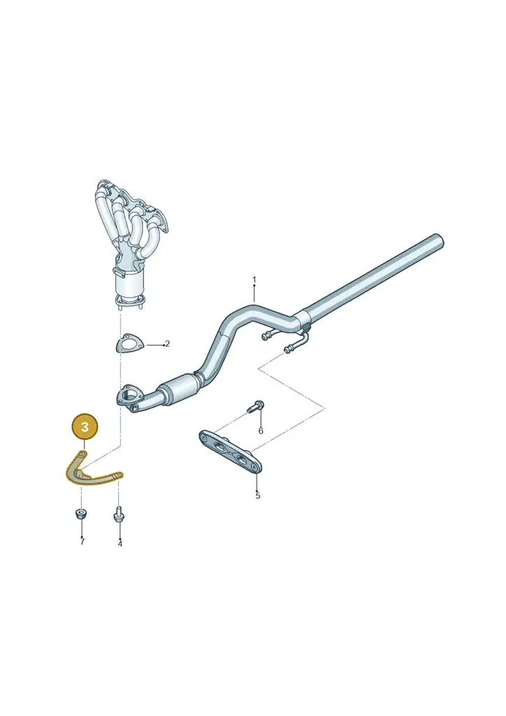 036253197M — Volkswagen Jetta 1.6 (2014-2018) diagram 775253530, position 3