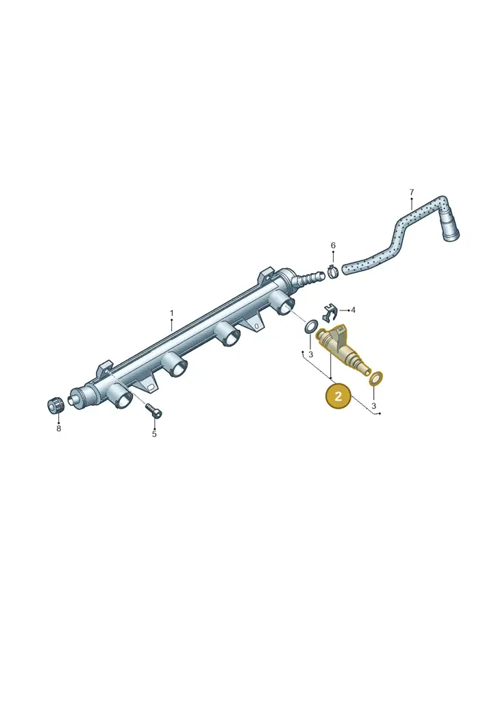 036906031AJ — Volkswagen Polo (2012-2014) diagram 672133500, position 2