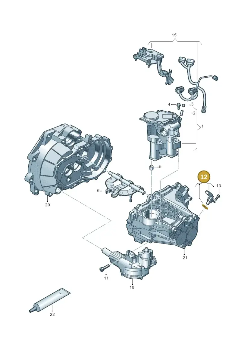 036907601E — Volkswagen Up! 1.0 TSI (2013-2017) diagram 723311860, position 12